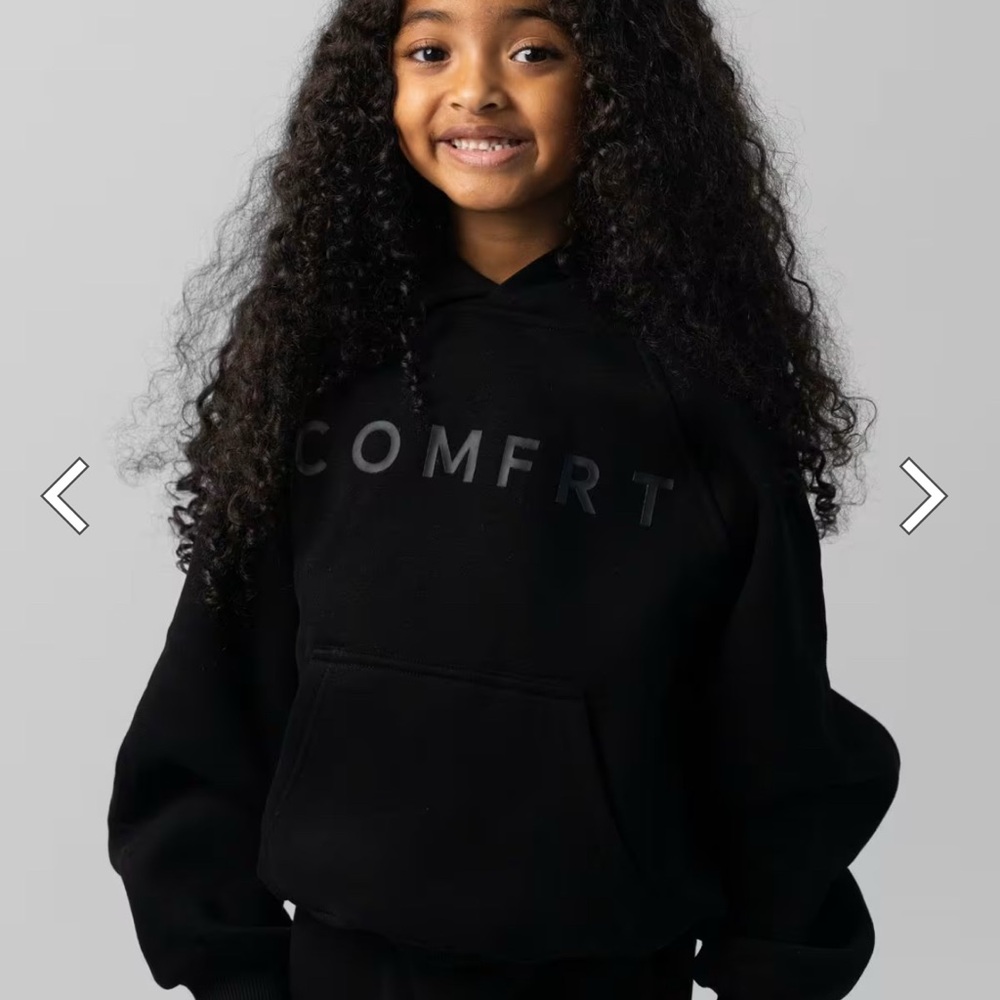 Kids Tranquil Comfrt Hoodie - Obsidian